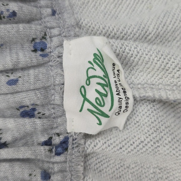 Vintage New’m Floral Pajama Lounge Pants Cottagecore Sleepwear W/ Pockets - Picture 2 of 4